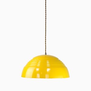 Yellow Metal Lamp, 1980s-HGJ-1722383