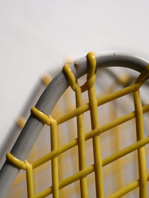 Yellow Metal Magazine Rack, 1960s-QWP-1782851