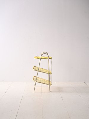 Yellow Metal Magazine Rack, 1960s-QWP-1782851