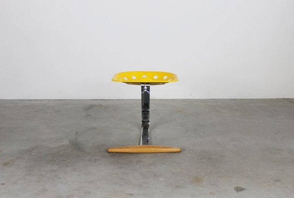 Yellow Mezzadro Stool by Achille & Piergiacomo Castiglioni for Zanotta, 1970s-IVC-1728763