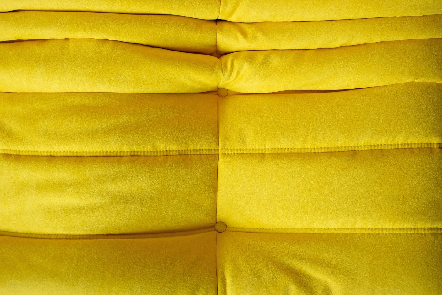 Yellow Microfiber Togo 3-Seat Sofa by Michel Ducaroy for Ligne Roset