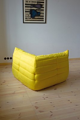 Yellow Microfiber Togo Living Room by Michel Ducaroy for Ligne Roset, Set of 5-IXA-1327600