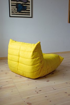 Yellow Microfiber Togo Living Room by Michel Ducaroy for Ligne Roset, Set of 5-IXA-1327600