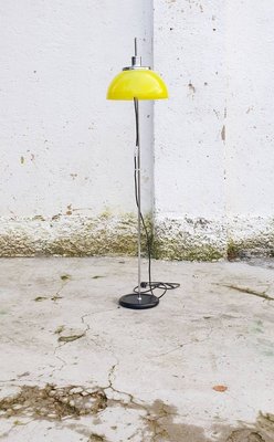 Yellow Model Faro Floor Lamp by Luigi Massoni for Guzzini, 1971-PUG-750279