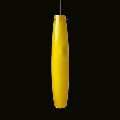 Yellow Murano Glass Pendant by Alessandro Pianon for Vistosi, Italy, 1960s-HWV-1320548