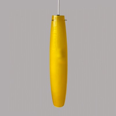 Yellow Murano Glass Pendant by Alessandro Pianon for Vistosi, Italy, 1960s-HWV-1320548