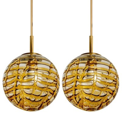 Yellow Murano Glass Pendant Light from Doria, 1960s-VDW-1409881