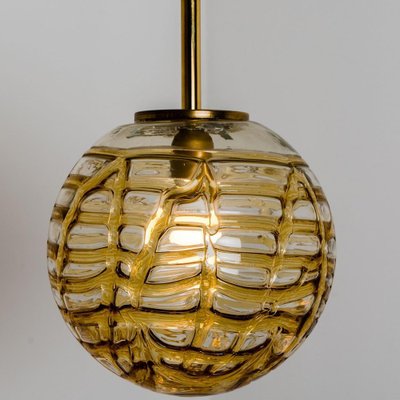 Yellow Murano Glass Pendant Light from Doria, 1960s-VDW-1409881