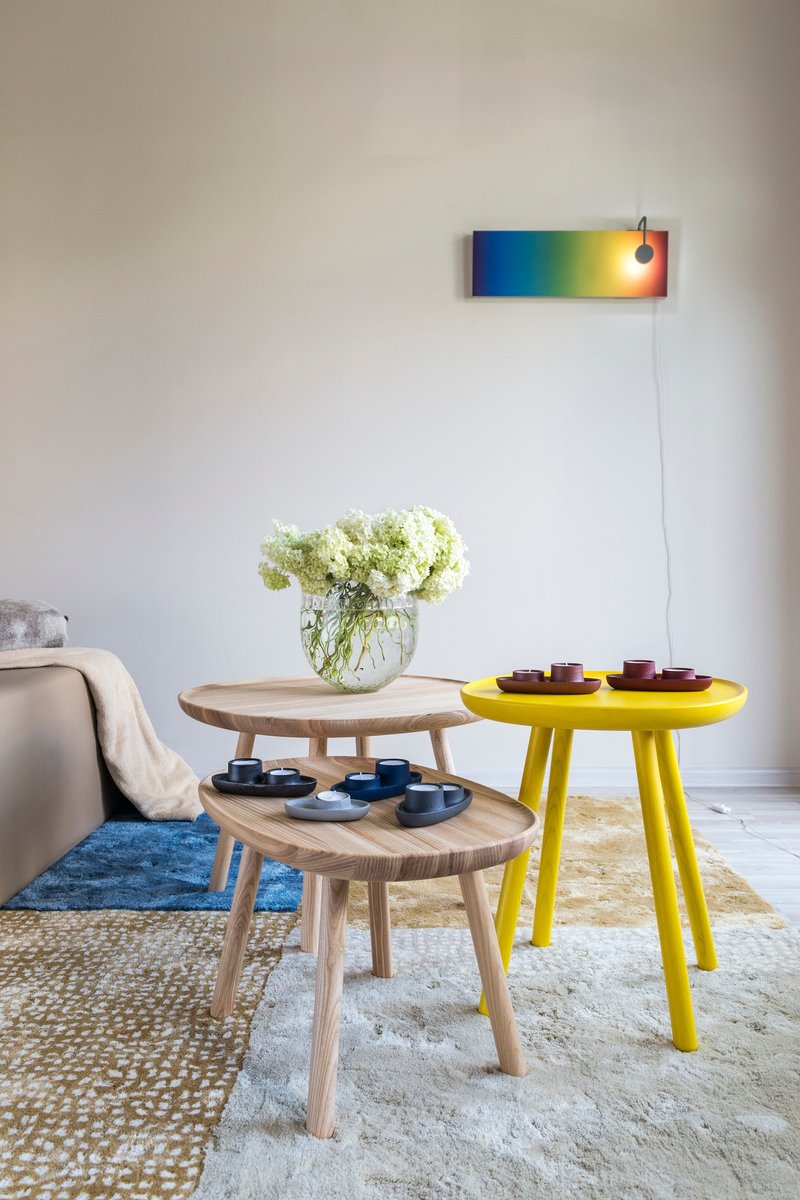 Yellow Naïve Side Table D45 by etc.etc. for Emko