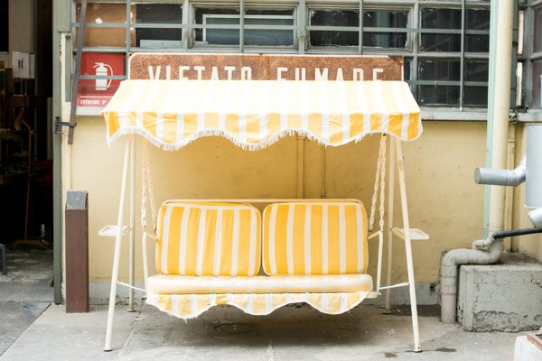 Yellow Outdoor Swing, 1960s-NZV-2027617