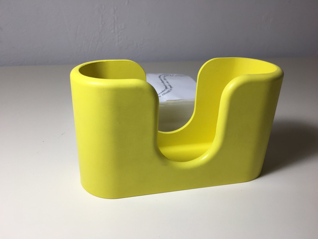 Yellow Paper Holder by Albert Leclerc for Olivetti, 1968