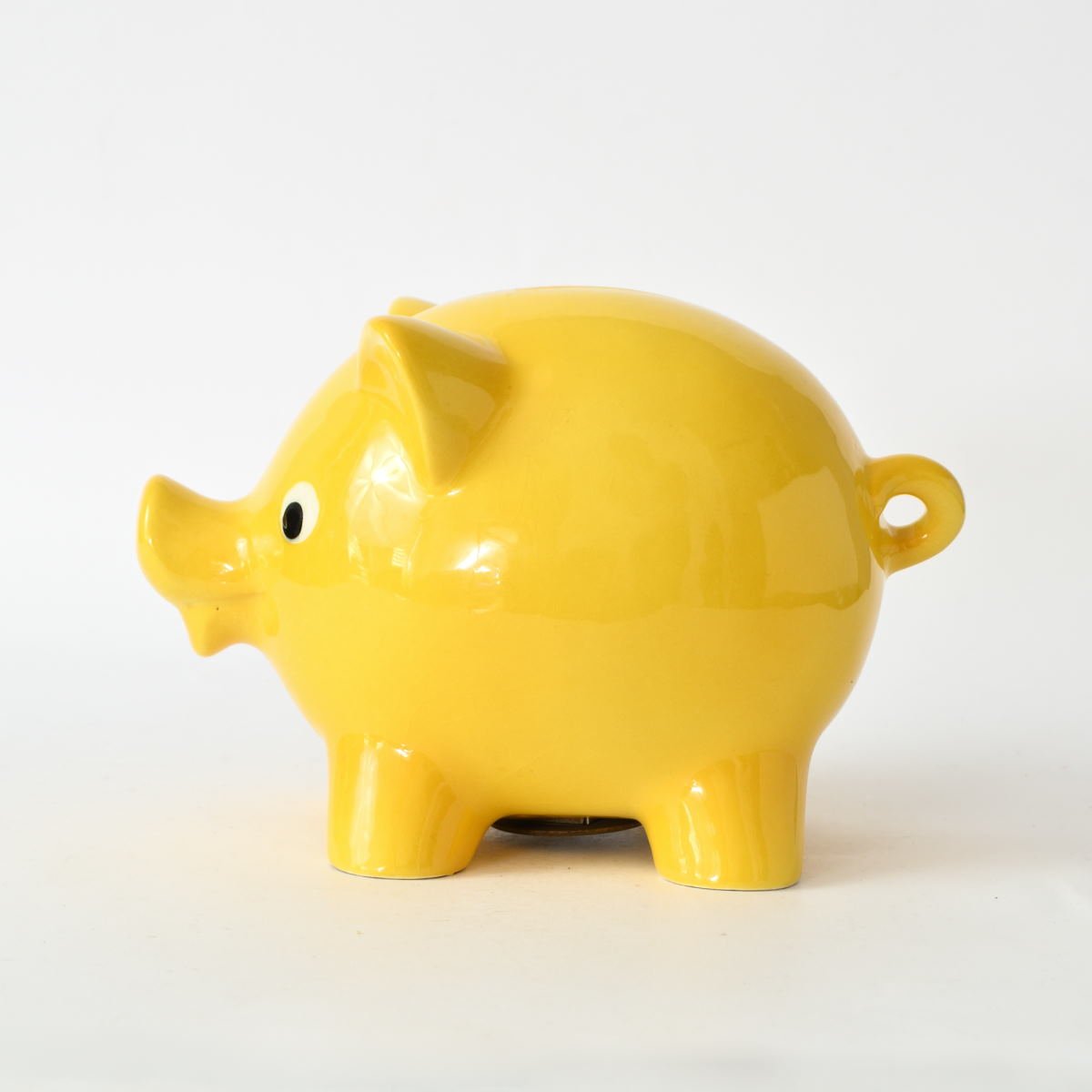 Yellow Pig Money Box from Goebel, 1970s