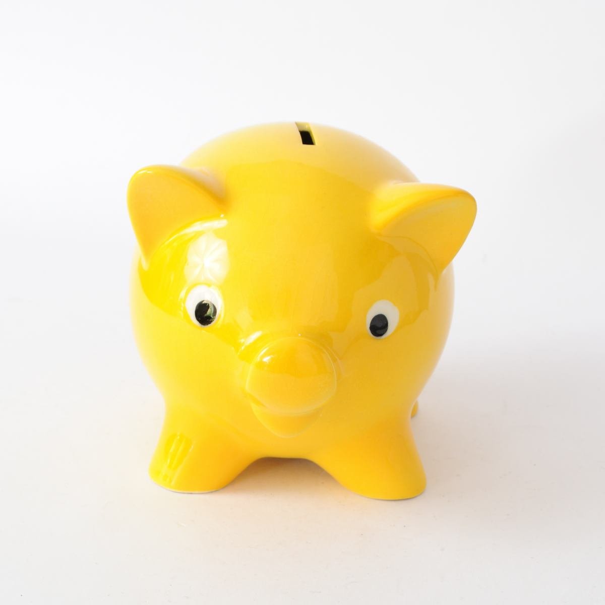 Yellow Pig Money Box from Goebel, 1970s