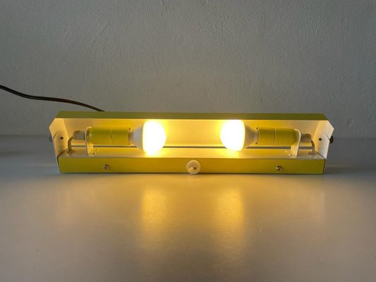 Yellow Single Sconce with Switch, Germany, 1950s-RDS-1407039