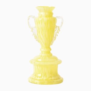 Yellow Spatter Glass Trophy Vase from Franz Welz-IXK-1140182