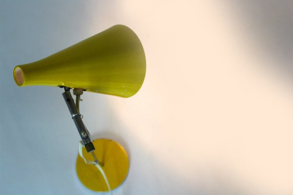 Yellow Table Lamp attributed to Josef Hurka for Lidokov, 1970s-WVS-1726276