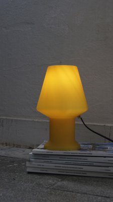 Yellow Table Lamp from Vetri Murano, 1970s-UMB-1366539