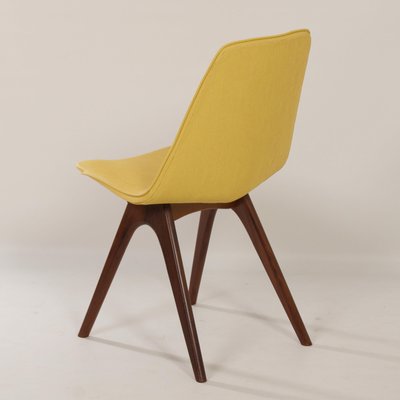 Yellow Teak Dining Chairs by Van Os, 1950s, Set of 4-ZT-1090237