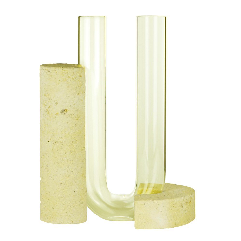 Yellow-Yellow Cochlea Della Consapevolezza Soils Edition Vase by Coki Barbieri