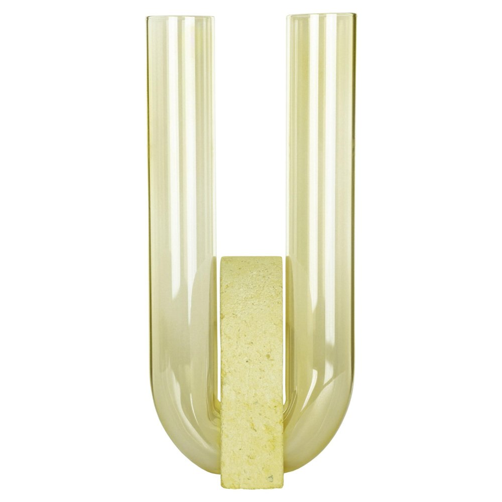 Yellow-Yellow Cochlea Vase by Coki Barbieri