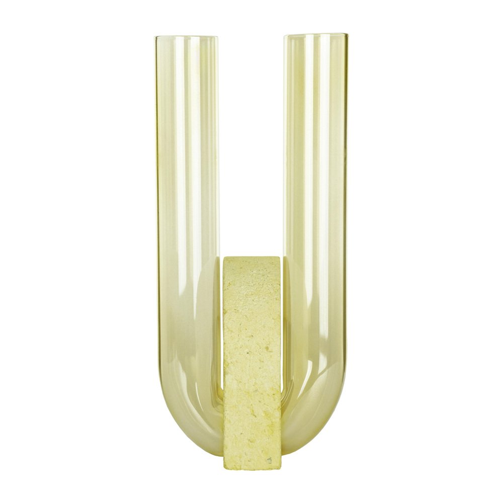 Yellow-Yellow Cochlea Vase by Coki Barbieri