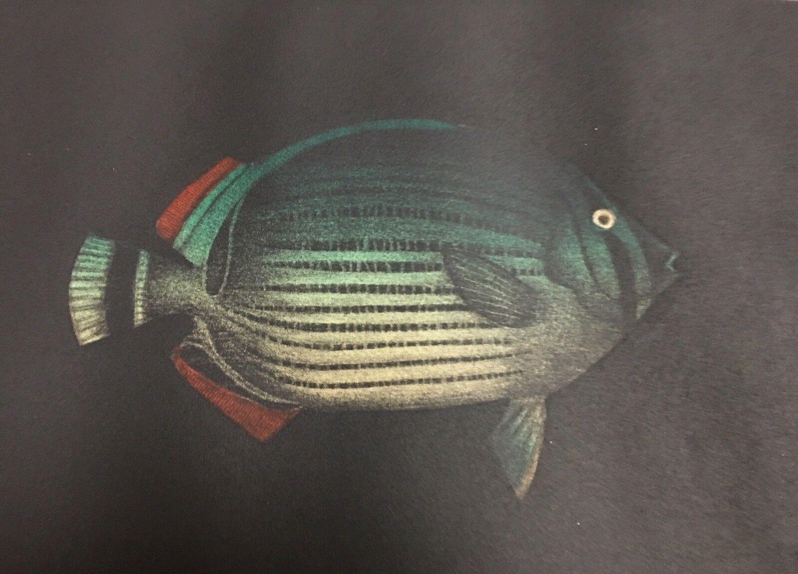 Yokoi Tomoe, 1943, Fish Ed, Aquatint