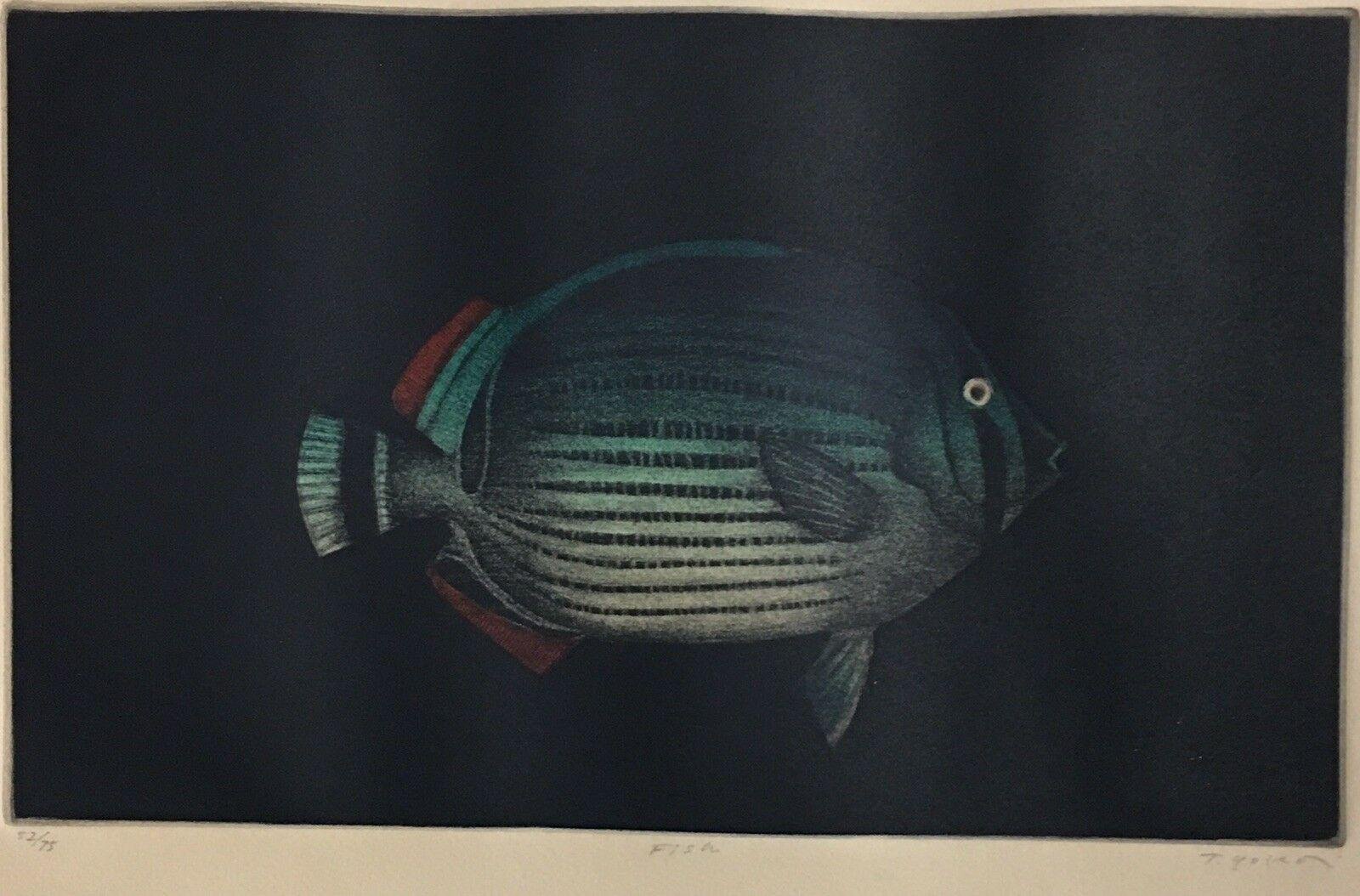 Yokoi Tomoe, 1943, Fish Ed, Aquatint