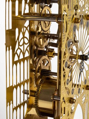 York Minster Cathedral Skeleton Clock Under Glass, 20th Century-UQL-1089706