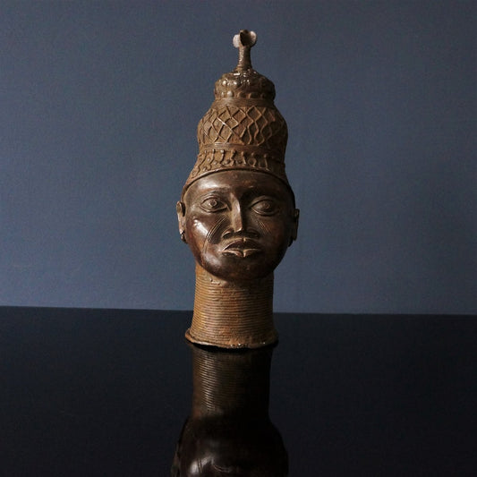 Yoruba Artist, Head, 1950s, Bronze Sculpture