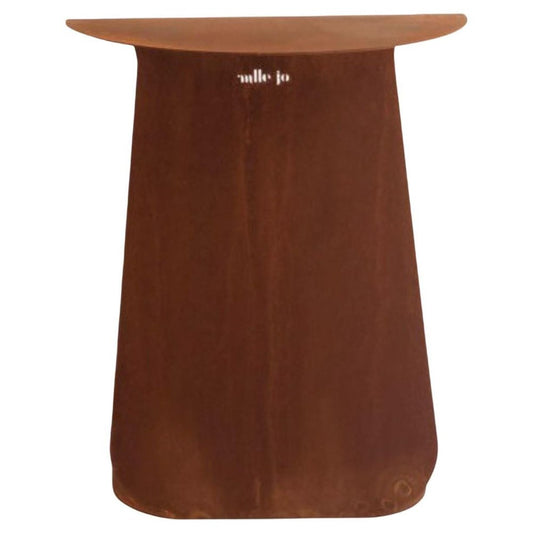 Youmy Round Corten Side Table by Mademoiselle Jo