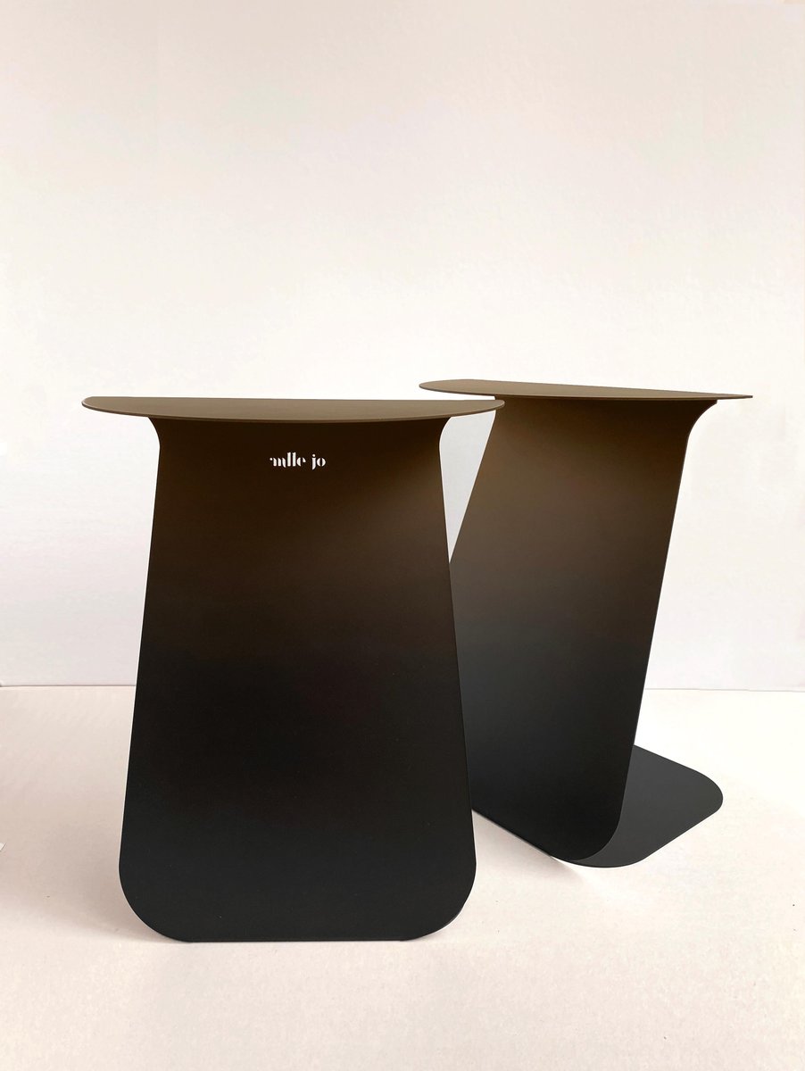 Youmy Round Shaded Side Table by Mademoiselle Jo