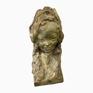 Young Girl with Cherry, 1900s, Bronze-TEP-1750938