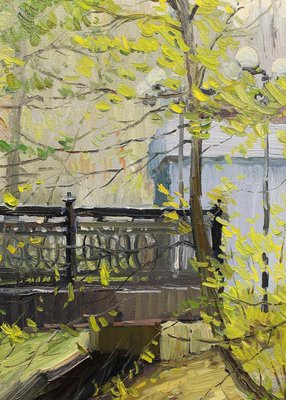 Yuriy Demiyanov, Bridge, 2019, Oil on Canvas-CHG-916384