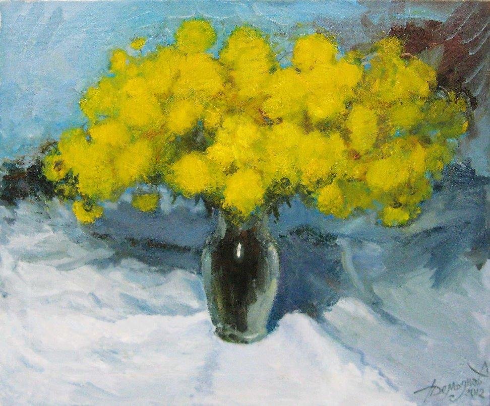 Yuriy Demiyanov, Chrysanthemum, 2012 , Oil on Canvas