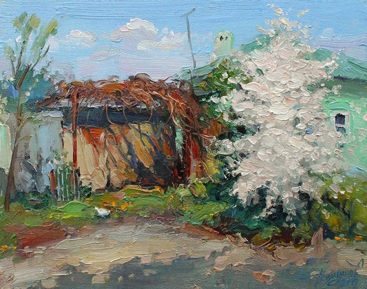 Yuriy Demiyanov, En Blanc, 2019, Oil on Canvas