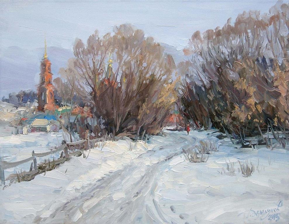 Yuriy Demiyanov, Février, 2018, Oil on Canvas