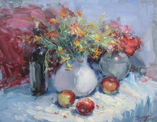 Yuriy Demiyanov, Les Fleurs, 2016, Oil on Canvas-CHG-917967