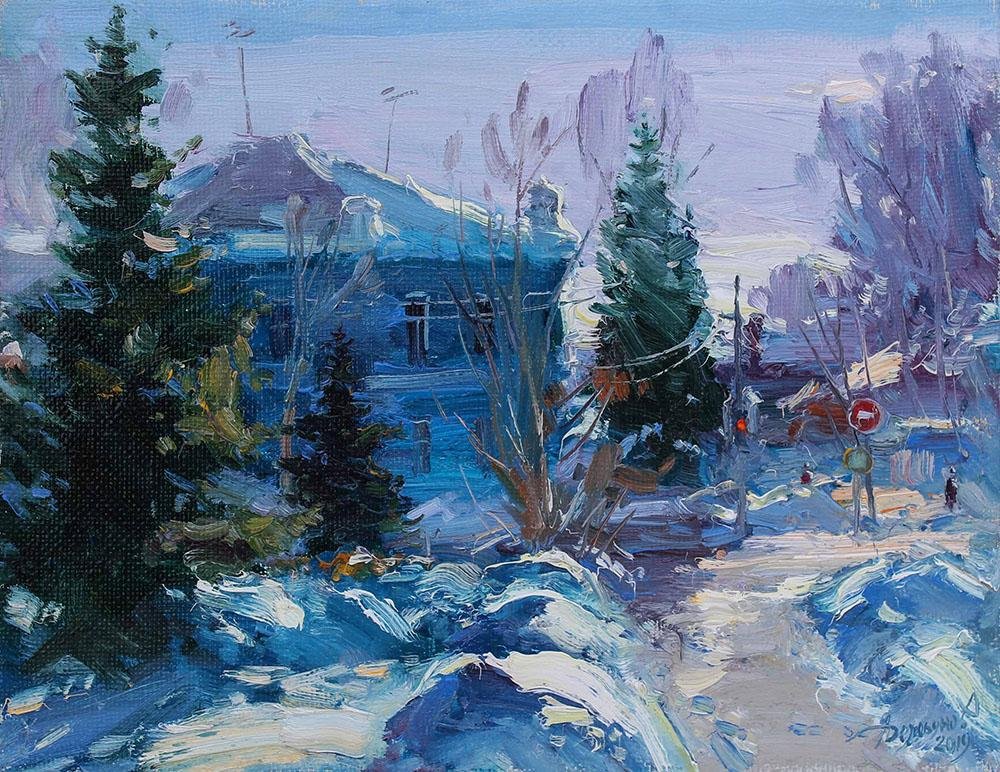 Yuriy Demiyanov, Neige Petillante, 2019, Oil on Canvas