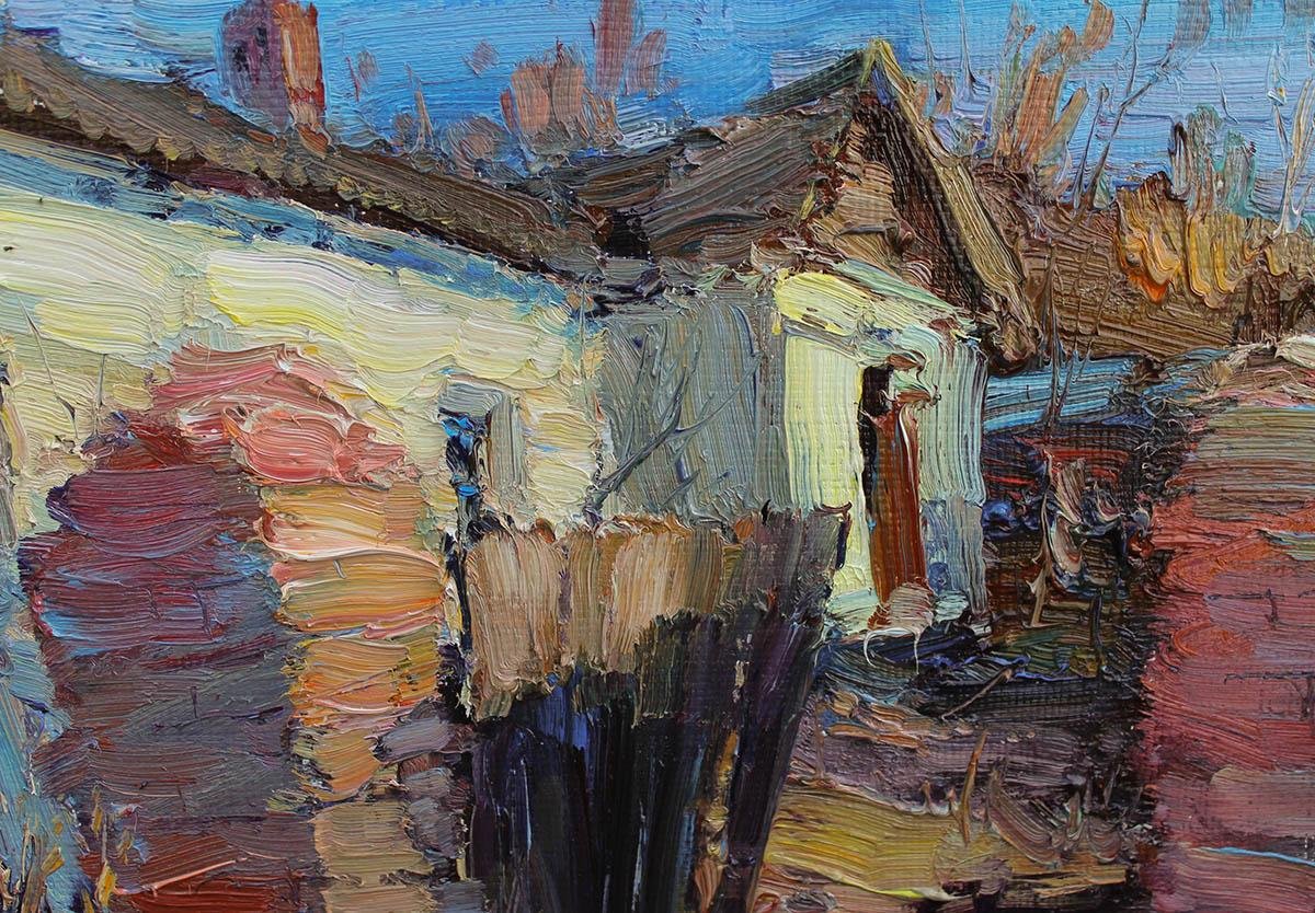 Yuriy Demiyanov, Old Gate, 2019, Oil on Canvas