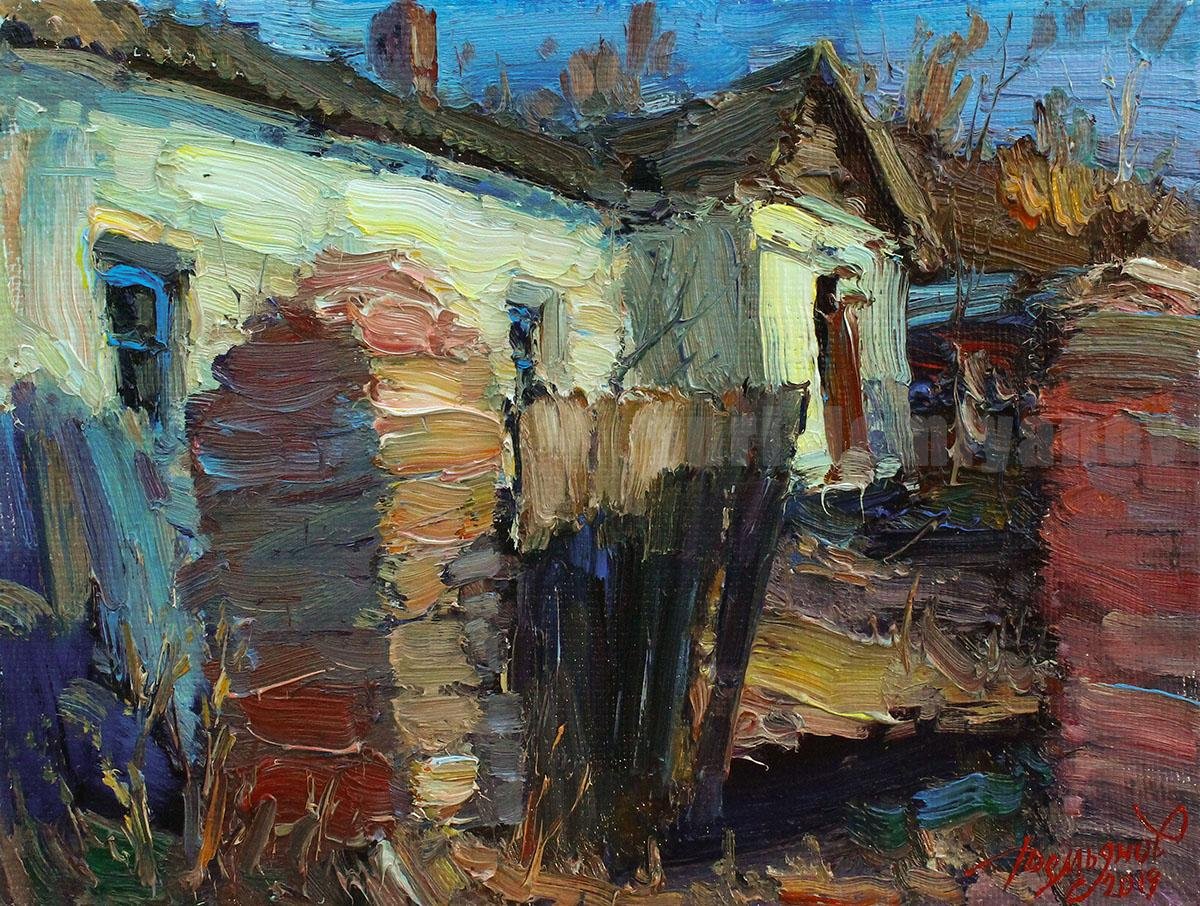 Yuriy Demiyanov, Old Gate, 2019, Oil on Canvas