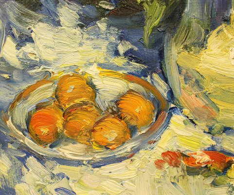 Yuriy Demiyanov, Peonies and Apricots, 2022, Oil on Canvas-CHG-2037065