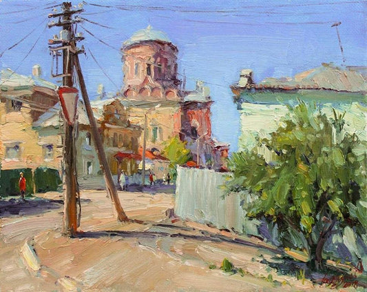 Yuriy Demiyanov, Pilier, 2018, Oil on Canvas