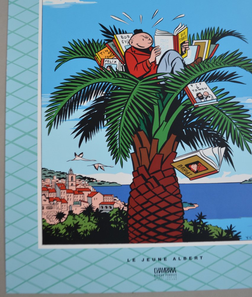 Yves Chaland, Le Jeune Albert en vacances, 1992, Screen Printing