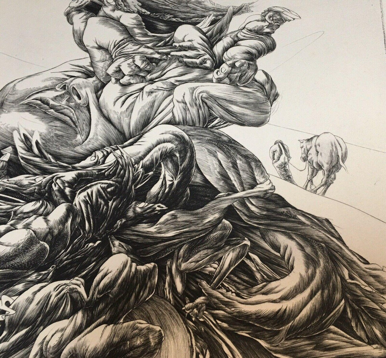 Yves Doare, The Temptation of St. Anthony, 1973, Etching