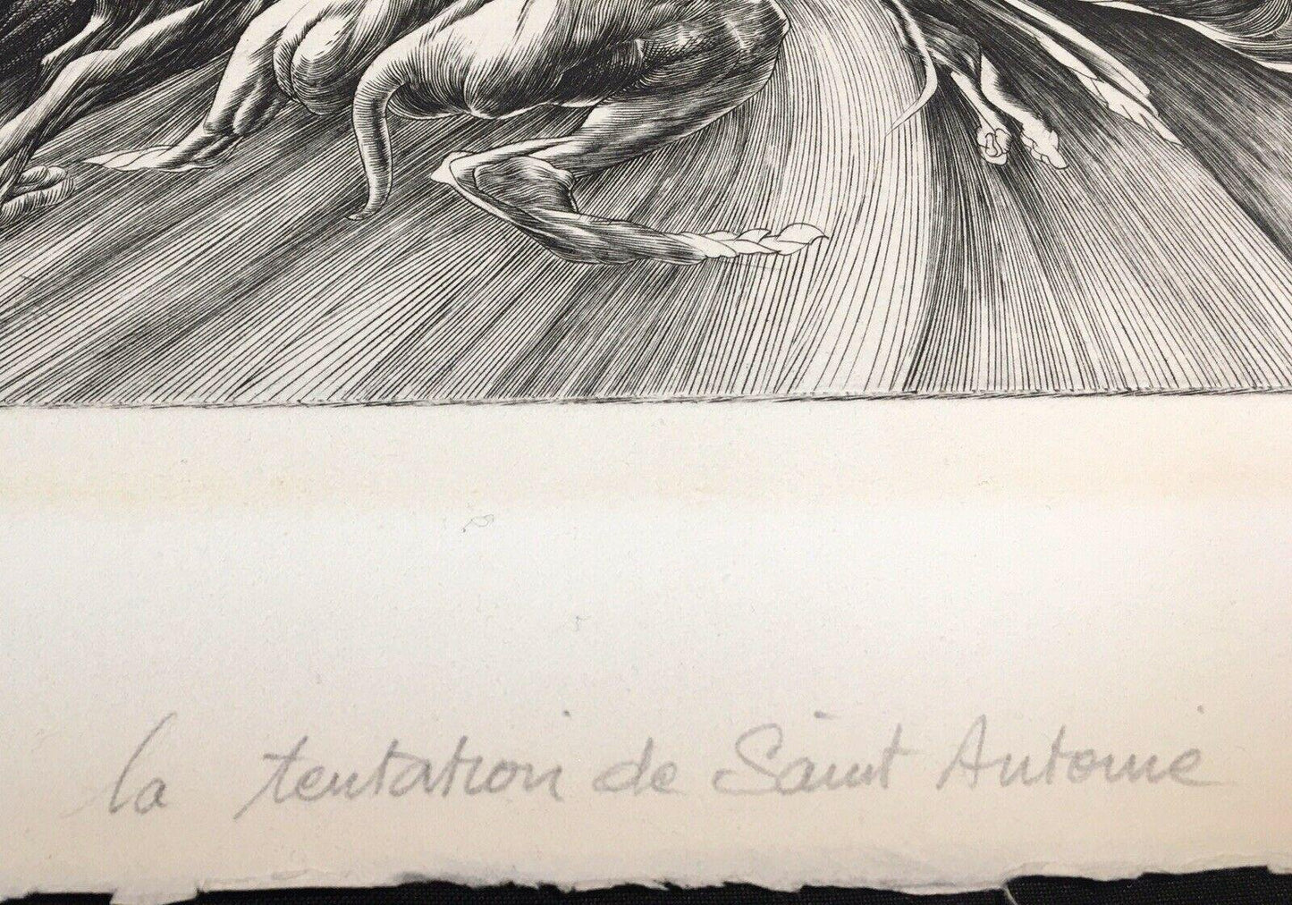 Yves Doare, The Temptation of St. Anthony, 1973, Etching