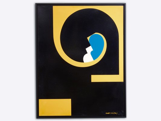 Yves Plantevin, Composition, Oil on Wood Panel, 1974-YJA-1742165