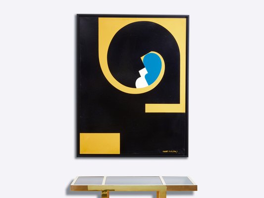 Yves Plantevin, Composition, Oil on Wood Panel, 1974-YJA-1742165