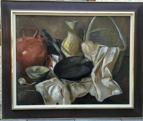 Yvonne Moser, Still Life, The Netherlands, Oil on Canvas, Framed-FSD-1067627