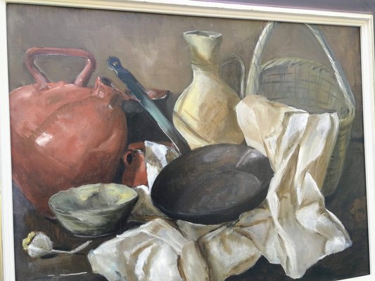 Yvonne Moser, Still Life, The Netherlands, Oil on Canvas, Framed-FSD-1067627