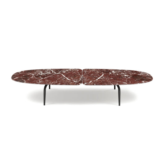 GRAPHIUM 681 - Low Oval marble coffee table by Zanotta